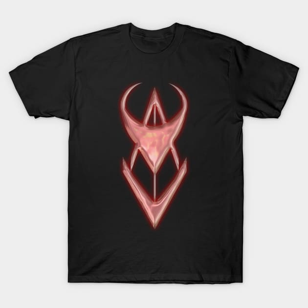 Graveyard Red Glowing Symbol T-Shirt by OfficialGraveyard